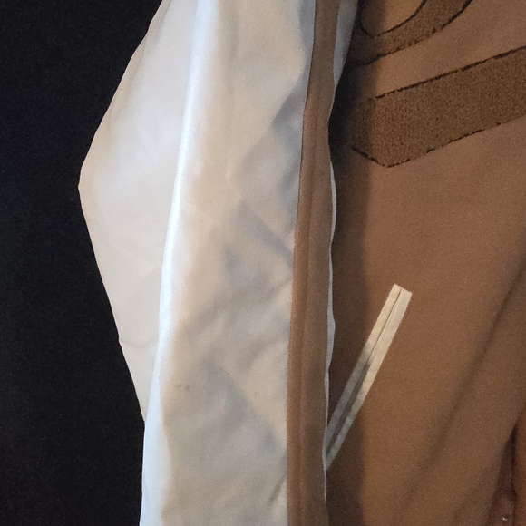 Fashion Nova Camel Varsity Jacket - Picture 6 of 8